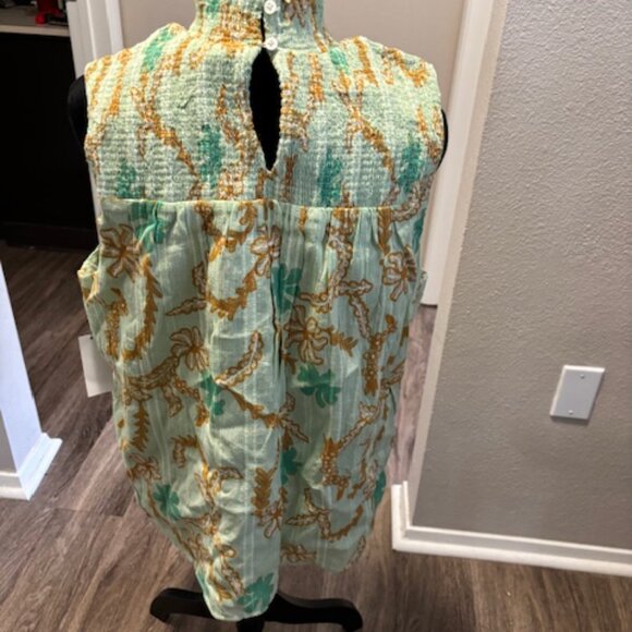 Joie NWT Mika Pastel Green Multi Print Sleeveless Top XL - Picture 5 of 8